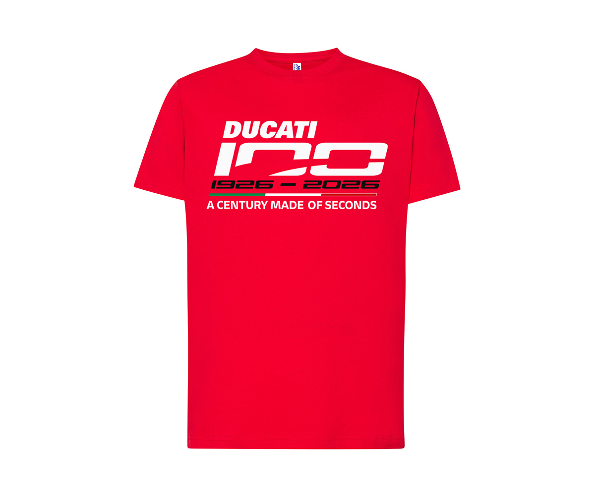 Koszulka DUCATI100 celebrate D.O.C. Poland czerwona